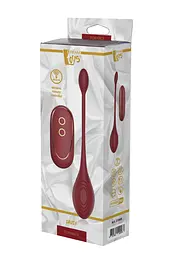 Віброяйце Dream Toys Romance Daisy з дистанційним керуванням, 23 см бордовий - мініатюра 2
