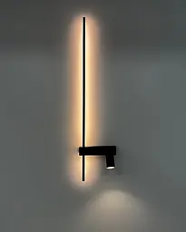 Настінний світильник, бра Nowodvorski 11425 Easy Left LED|GU10 MR11 11|10W 3000K 380Lm IP20 чорний - мініатюра 4