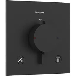 Термостат для душу Hansgrohe Ecostat Comfort E прихованого монтажу 2 function matt black 33711670