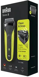 Електробритва Braun Series 3 300s Black/Green - мініатюра 3