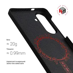 Чехол ArmorStandart BlackIcon Aramid Twill MagCase для Samsung S26 Black (ARM90145) - мініатюра 3