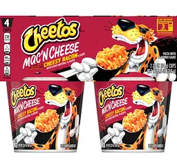 Макарони з сиром та беконом Cheetos Mac'n Cheese Cheesy Bacon Flavor 4 x 64г