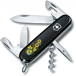 Ніж Victorinox Spartan Ukraine 91мм 12функ чорн Квіти