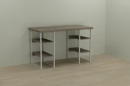 Комп'ютерний стіл Ferrum-decor Карен 75x140x60 білий ДСП Дуб Сонома Труфель 32мм (FRD-102273)