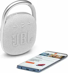Портативна акустика JBL Clip 4 White JBLCLIP4WHT - мініатюра 2