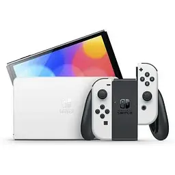 Портативна ігрова консоль Nintendo Switch OLED with White Joy-Con [61042] - мініатюра 3