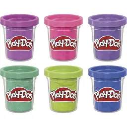 Набір пластиліну Hasbro Play-Doh Блискуча колекція 6 баночок (F9932) - мініатюра 3