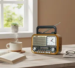 Радіоприймач NNS NS-7778BT — портативний Bluetooth FM/AM акумуляторний - мініатюра 3