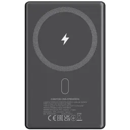 Батарея універсальна Canyon 5000mAh OnPower 505 slim Magsafe PD/20W Dark Grey (CNS-CPB505DG) - мініатюра 3