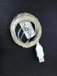 Гірлянда Sun Lamp крапля роси usb 200 led 20 м c USB для 5 v оптом біле світло - мініатюра 4