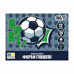 Гуаш "Yes" Football 12кольор. 20мл №230453