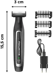 Тример для бороди та вусів Rowenta Forever Sharp, чорний (TN6000F5) - мініатюра 5