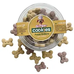 Ласощі для собак Печиво Ginger Cookies Puppy GinBone 130 г 