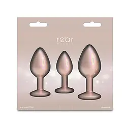 Набір анальних пробок NS Novelties Rear Assets - Trainer Kit - Iridescent Champagne - мініатюра 5