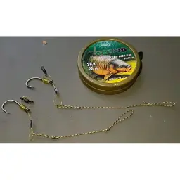 Повідцевий матеріал Katran Braided Hook Links Korund 20m (Green Black) 25lb - мініатюра 3