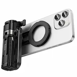 Монопод для селфі K27 Pro magnetic штатив + знімний BT пульт Black Hoco teh0029847 - мініатюра 3
