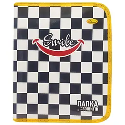 Папка для зошитів на блискавці "Smile Black and White" АП-1001-11