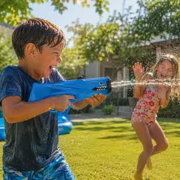Водяний пістолет дитячий Shark Water Gun / Бластер водний автомат - мініатюра 2