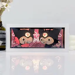 Світильник нічник 3D Хелло Кітті Куромі Hello Kitty Kuromi 20 см NL3D HL K