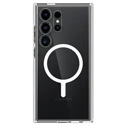 Прозорий чохол Spigen Ultra Hybrid Ring (MagFit) White для Samsung Galaxy S24 Ultra (ACS07297) - мініатюра 2