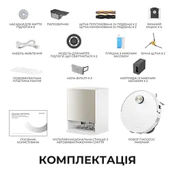 Робот-пилосос миючий Dreame Bot X60 Ultra Complete White - мініатюра 12