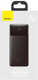 Зовнішній акумулятор Baseus Bipow Digital Display 15 W 20000 mAh (PPDML-J01) Чорний - мініатюра 10