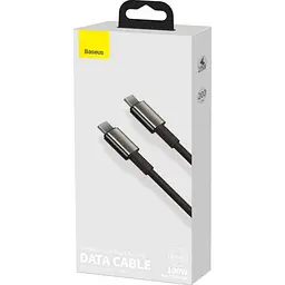 Кабель Baseus Tungsten Gold Series Fast Charging USB-C 100W 2m Black (CATWJ-A01) [77819] - мініатюра 8