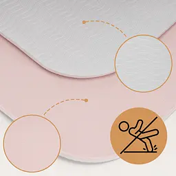 Килимок спортивний Actiget TPE 183 x 61 x 0.6 см для йоги та фітнесу ACT0023 Pink/Grey - мініатюра 10