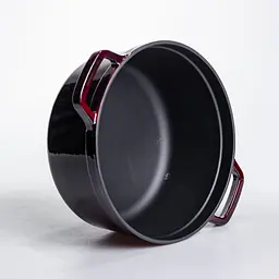 Кокотниця чавунна емальована 4,5 л, бургунді Yongkang HP-FLG-11 burgundy - мініатюра 5