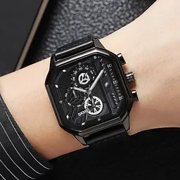 Чоловічий наручний годинник 1963BK Black Skmei acs0030462 - мініатюра 3