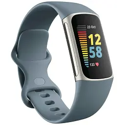Смарт-браслет Fitbit Charge 5 Steel Blue/Platinum Stainless Steel (FB421SRBU)