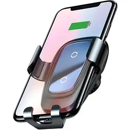 Автомобільний тримач холдер із БЗУ Baseus Wireless Charger Explore Gravity Car Mount WXYL-K01 Black - мініатюра 4