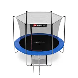 Батут Hop-Sport 10ft (305см) синій з внутрішньою сіткою - мініатюра 6
