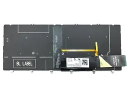 Клавіатура для DELL XPS 13 9370, 13 9380, 13-9370, 13-9380 (RU Black з підсвічуванням) Оригінал. - мініатюра 2