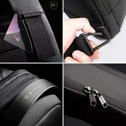 Однолямковий рюкзак через плече Bange BG-7221 7л Сумка-слінг з USB-роз'ємом Black (19374) - мініатюра 4