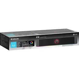 Акустична система 2.0 Defender Саундбар Z10 6Вт, Bluetooth/USB, LED чорна - мініатюра 7