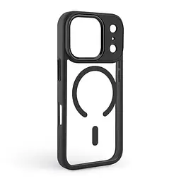 Чехол Apple iPhone 17 Pro, Unit MagSafe, черный, прозрачный, магсейф, противоударный, магнитный, панель-накладка с поддержкой MagSafe, с поддержкой беспроводной зарядки, TPU+PC, защита всего корпуса, ударопрочный, ArmorStandart (ARM87910) - мініатюра 2