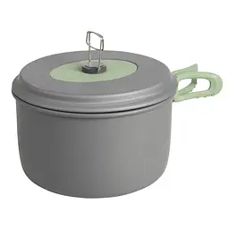 Набір посуду Bo-Camp Explorer XL 4 Pieces Hard Anodized Grey/Green (2200249), Сірий - мініатюра 4