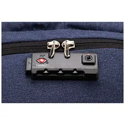 Рюкзак шкільний Optima 18.5" USB Anti-Theft унісекс 0.7 кг 16-25 л Синій (O96917-02) - мініатюра 7