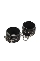 Наручники Leather Restraints Hand Cuffs Black - мініатюра 1