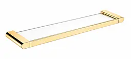 Полиця з матового скла VBI Terra 51,5 см gold VBI-040709GL