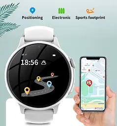 Круглий розумний годинник для дітей Lemfo D33 з GPS відстеженням, 4G двосторонніми дзвінками, прослуховуванням та українською мовою Білий - мініатюра 8