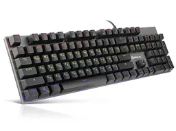 Клавиатура игровая механическая REAL-EL M13 USB RGB Black - мініатюра 2