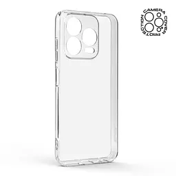Прозрачный чехол для ZTE Nubia V70 Design 4G/V70 Vita 4G с защитой камеры, тонкий, силиконовый, бесцветный, ударопрочный, противоударный бампер с закрытой камерой, ArmorStandart (ARM82960) - мініатюра 2