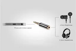 Перехідник Ugreen аудіо 3.5 mm штекер to 2.5 mm роз'єм (20502) - мініатюра 4