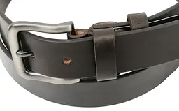 Чоловічий ремінь Skipper 1268-38 під джинси натуральна шкіра 3,8 см Коричневий - мініатюра 4