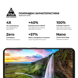 Захисне скло на ZTE Nubia V70 4G/V70 Design 4G/V70 Vita 4G з олеофобним покриттям, Pro, повне проклеювання, антистатичний і пиловідштовхуючий шар, 9H, самоклеючеся, 2.5D, на весь екран, антистатичний клей, ArmorStandart (ARM83039) - мініатюра 5