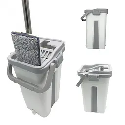 Швабра з відром комплект Scratch Cleaning Mop G3 Middle з автоматичним віджимом і складною ручкою - мініатюра 3