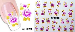 Наклейки для ногтей XF1040 - мініатюра 2