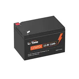Акумуляторна батарея літій-залізо-фосфатна 12.8В 12А*год LiFePO4 LiTime L12V12-12-BASIC-8-A12 (44-00519)